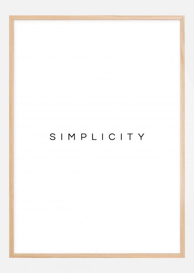 Simplicity Poster Juliste