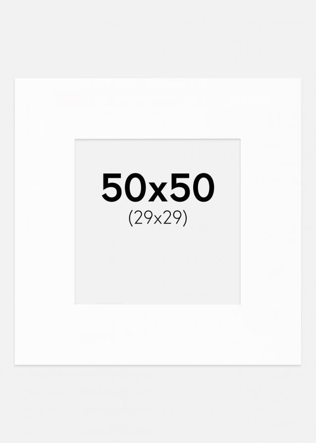 Paspatuuri XL Standard Valkoinen (Valkoinen Keskus) 50x50 cm (29x29)