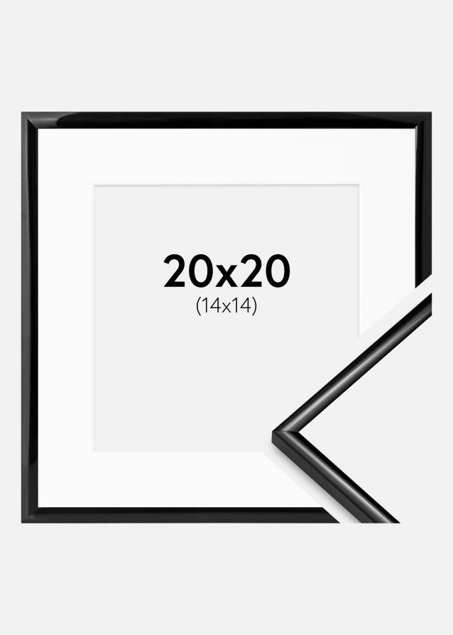 Kehys Scandi Musta 20x20 cm - Passepartout Valkoinen 15x15 cm