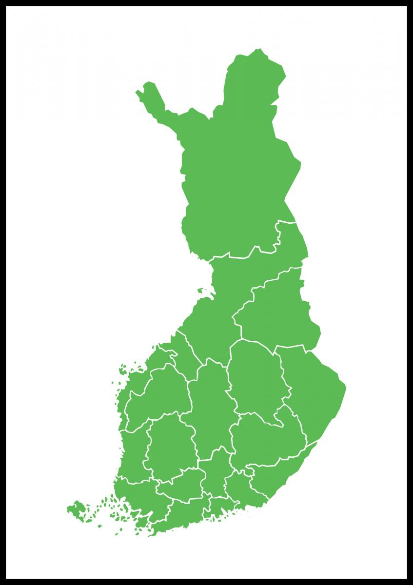Osta Kartta - Suomi - Vihreä täältä 