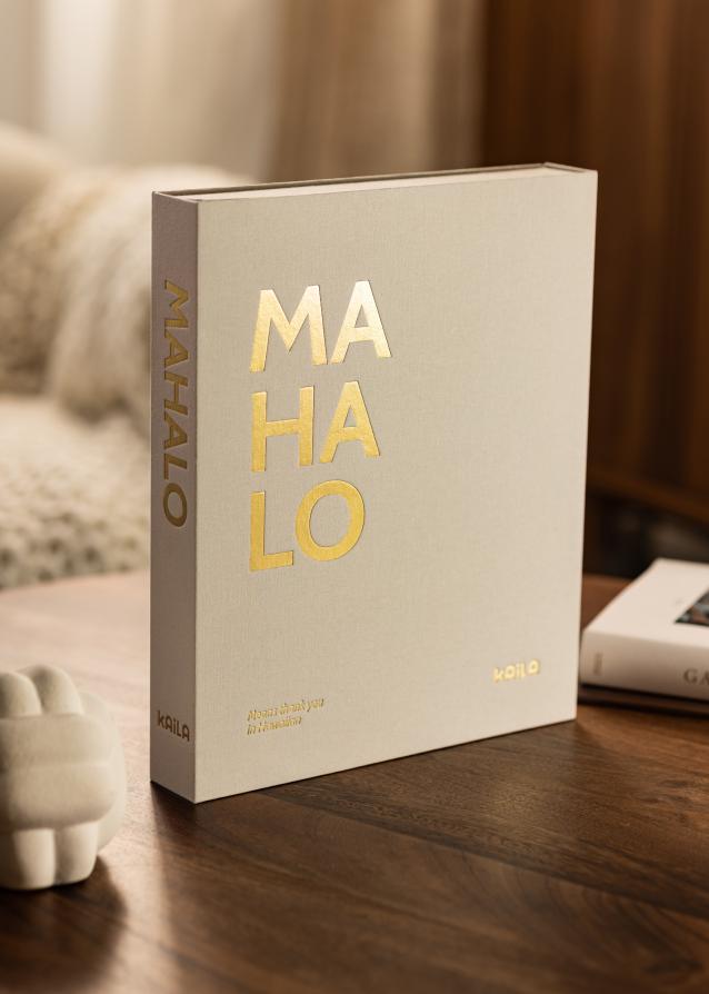 KAILA MAHALO - Coffee Table Photo Album (60 Mustaa sivua)