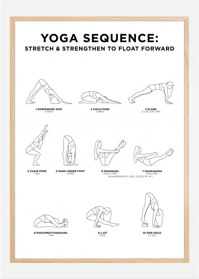 Yoga Sequence - Stretch & Strengthen To Float Forward - White Juliste