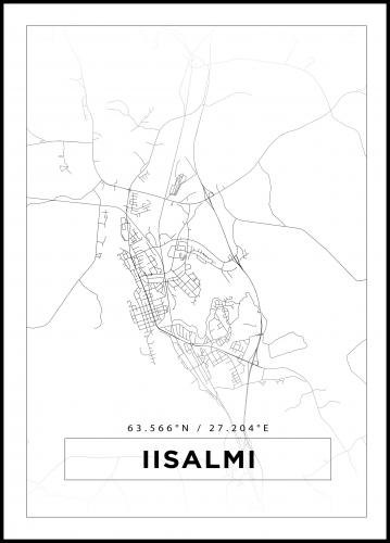 Osta Kartta - Iisalmi - Valkoinen Juliste täältä 