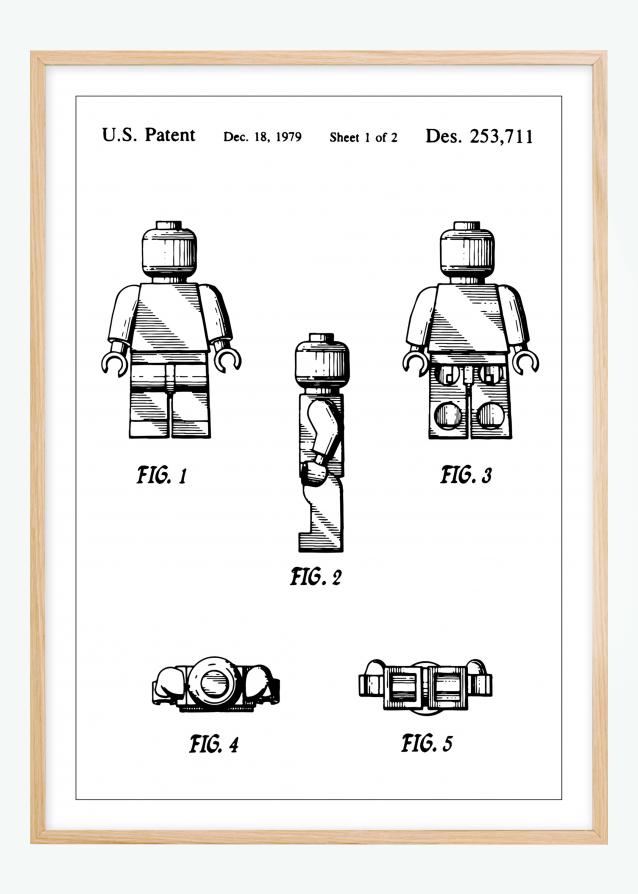 Patenttipiirustus - Lego I Juliste