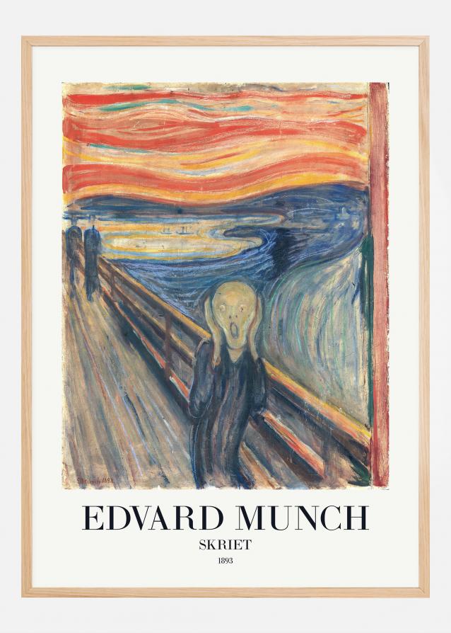 Edvard Munch - Skriet (The Scream) Juliste