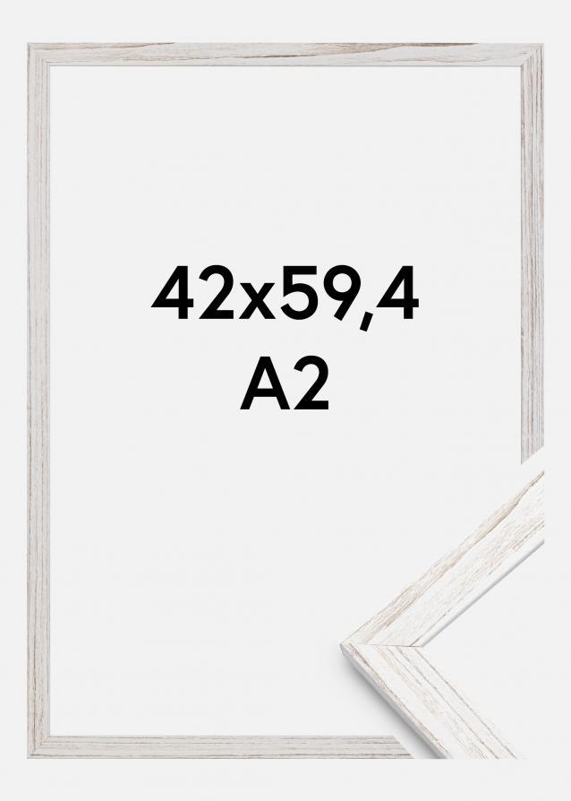 Kehys Stilren Akryylilasi Vintage White 42x59,4 cm (A2)
