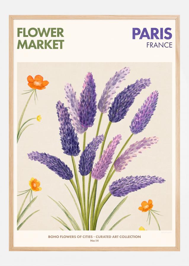 Flower Market - Paris Juliste