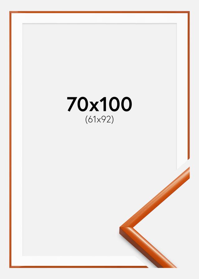 Kehys New Lifestyle Oranssi 70x100 cm - Passepartout Valkoinen 62x93 cm
