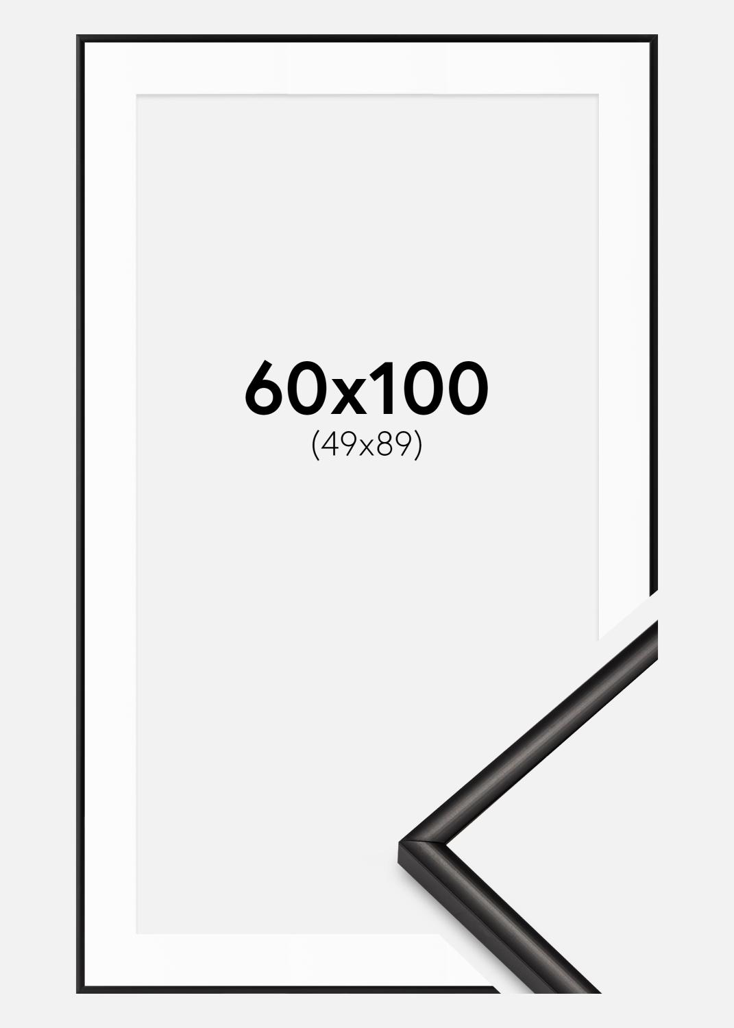 Product Image for Kehys Scandi Matta Musta 60x100 cm - Passepartout Valkoista 50x90 cm