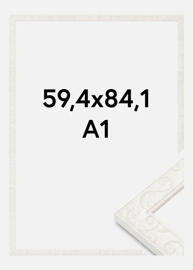 Kehys Milton Akryylilasi Valkoinen 59,4x84,1 cm (A1)