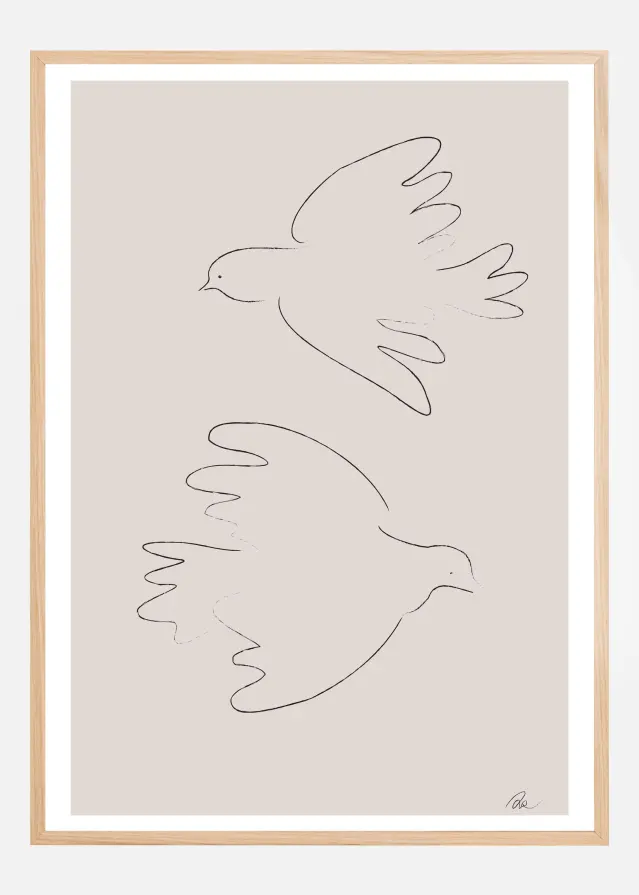 Two Doves Juliste