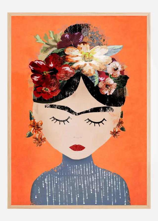 Frida (Orange Version) Juliste