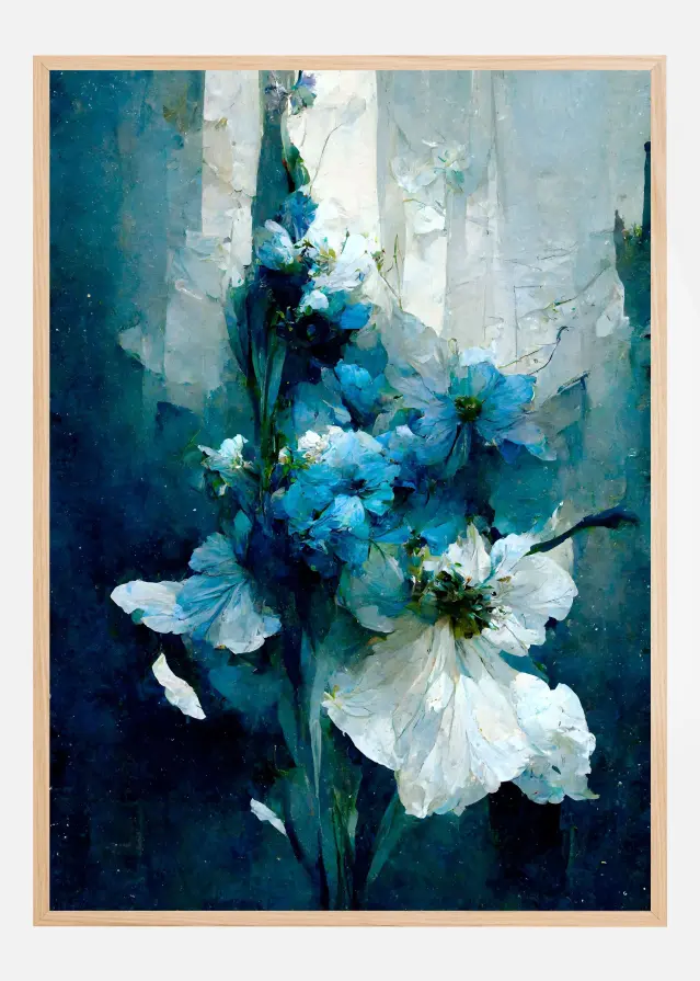 Blue Flower Bouquet Juliste