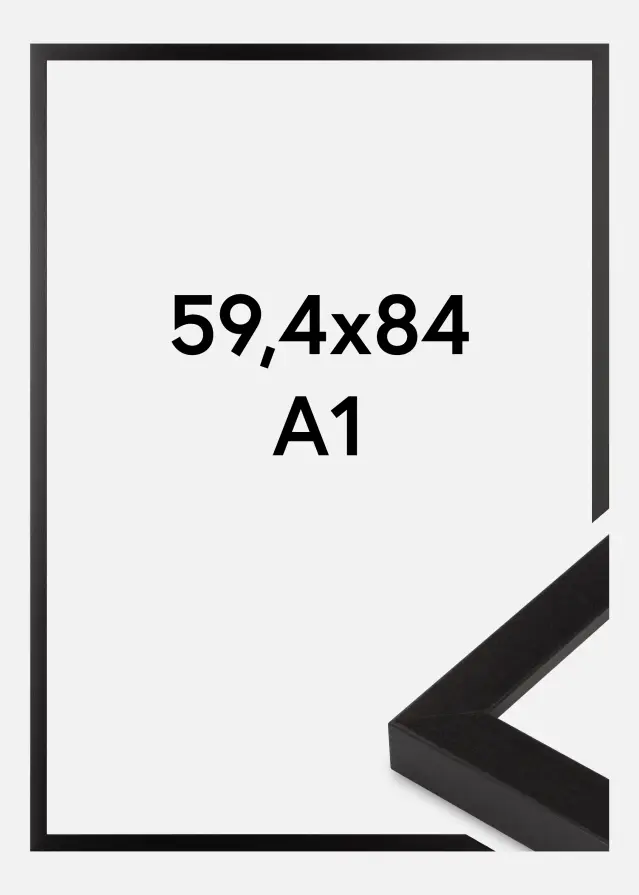 Taulunkehys Musta Leveä 59,4 x 84,1 cm (A1)