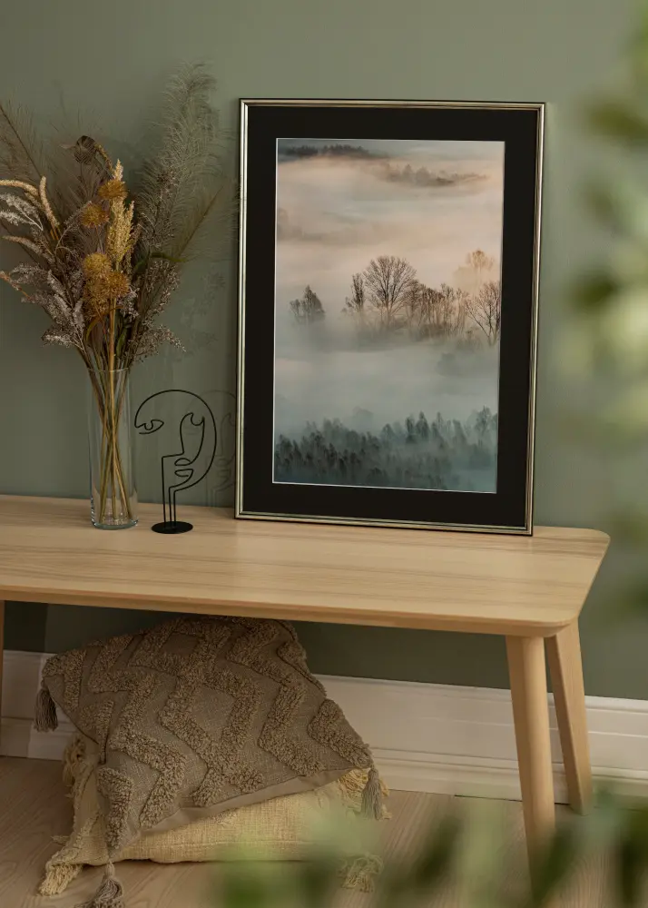 Kehys Horndal Hopea 60x60 cm - Paspatuuri Musta 50x50 cm