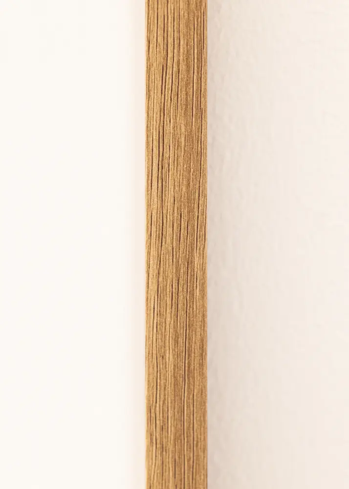 Kehys Modern Teak 60x80 cm - Passepartout Valkoista 50x70 cm