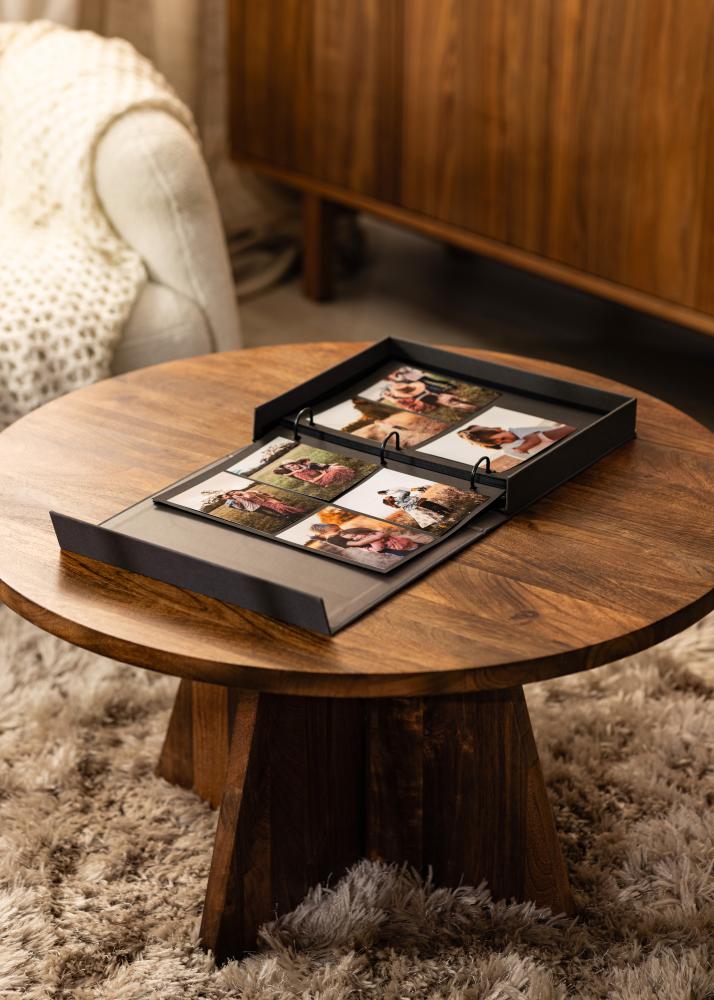 KAILA PHOTO ALBUM Black - Coffee Table Photo Album (60 Mustaa sivua)