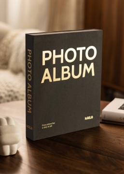 KAILA PHOTO ALBUM Black - Coffee Table Photo Album (60 Mustaa sivua)