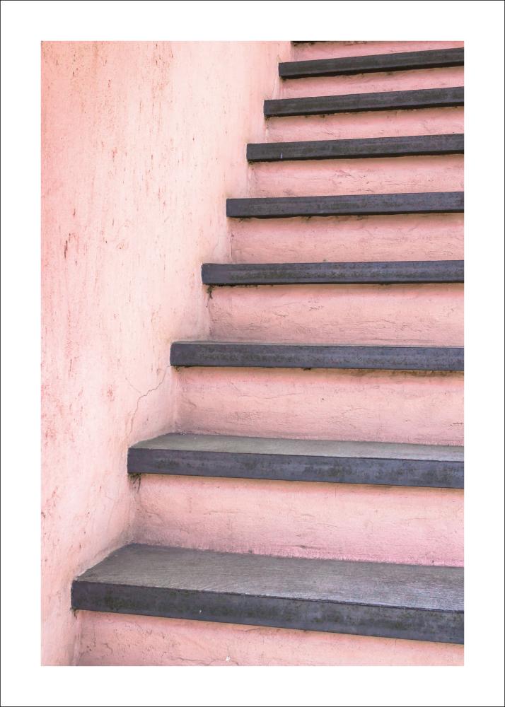 Pink stairs Juliste