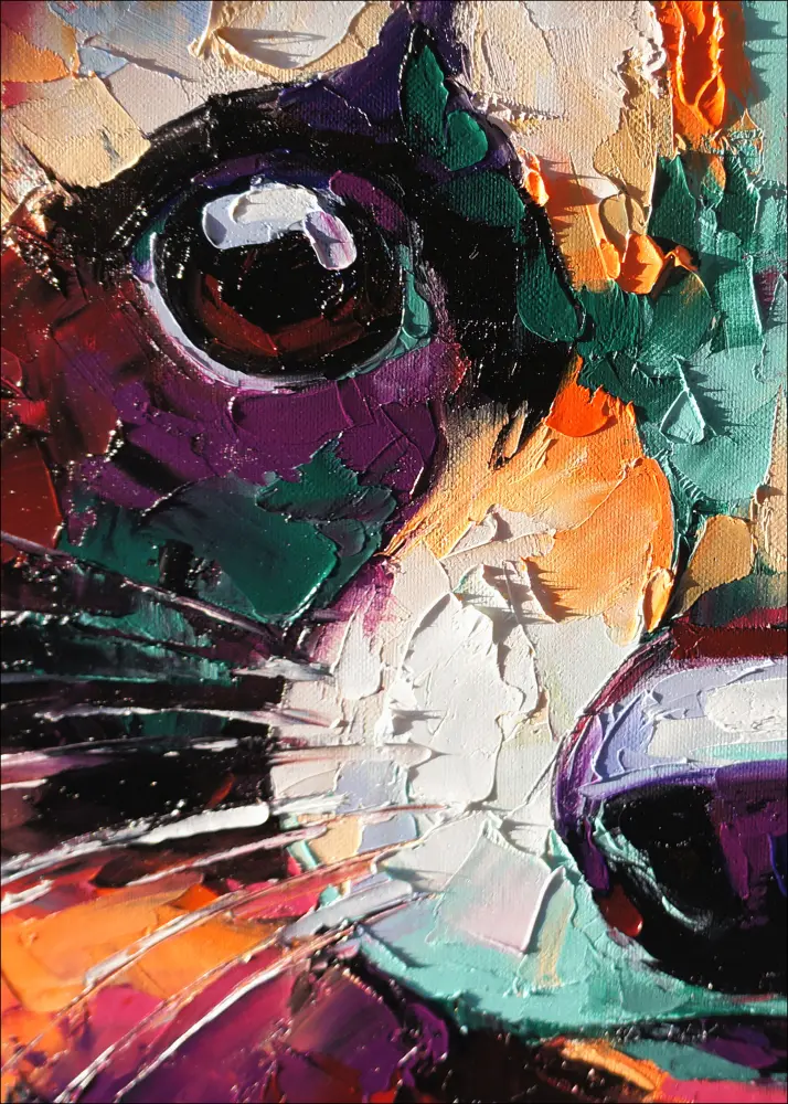 Raccoon Painting Juliste