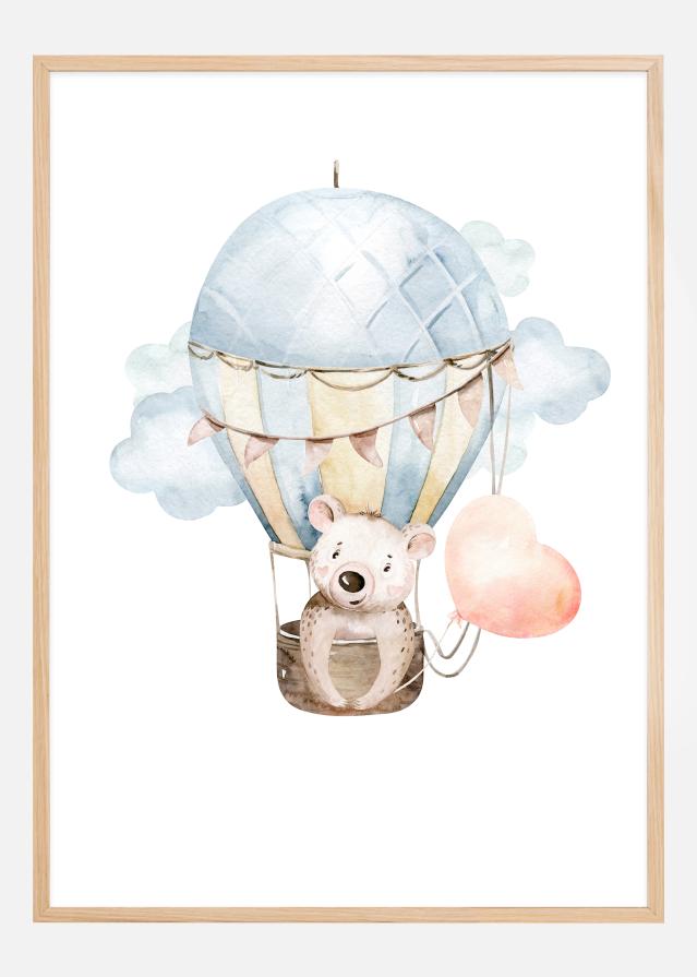 Bear hot air balloon Juliste