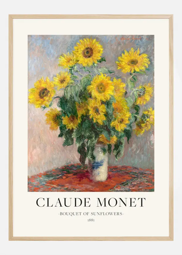 Claude Monet - Bouquet Of Sunflowers Juliste