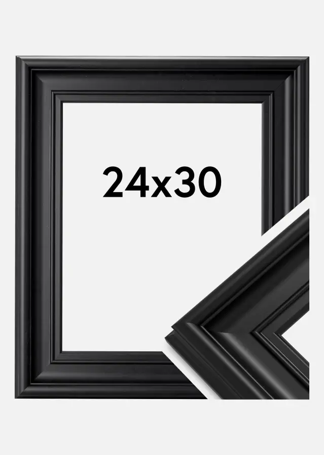 Kehys Mora Premium Akryylilasi Musta 24x30 cm