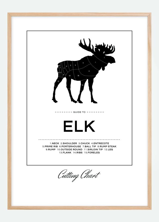 Elk Cut Chart Juliste