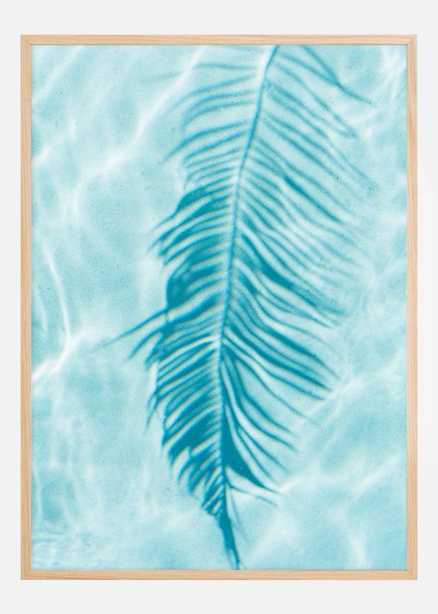 Turquoise Palm Leave Juliste