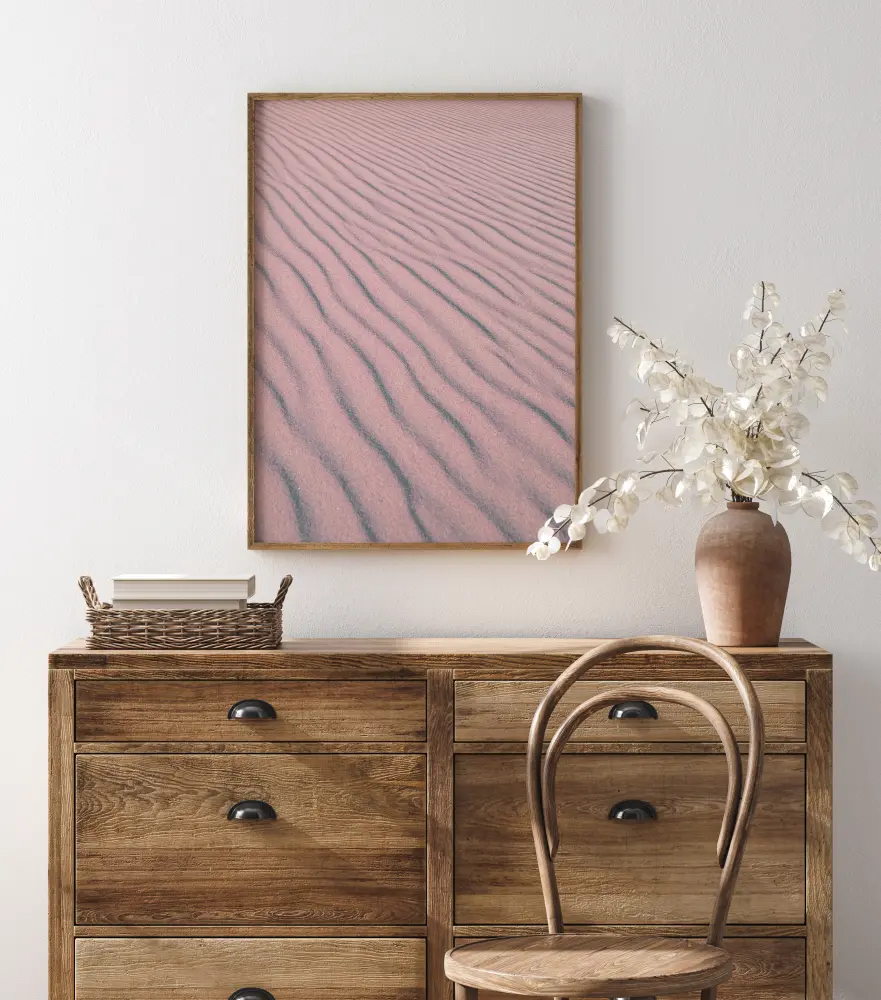 Pink Sandy Waves Juliste