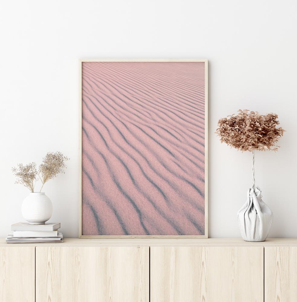 Pink Sandy Waves Juliste