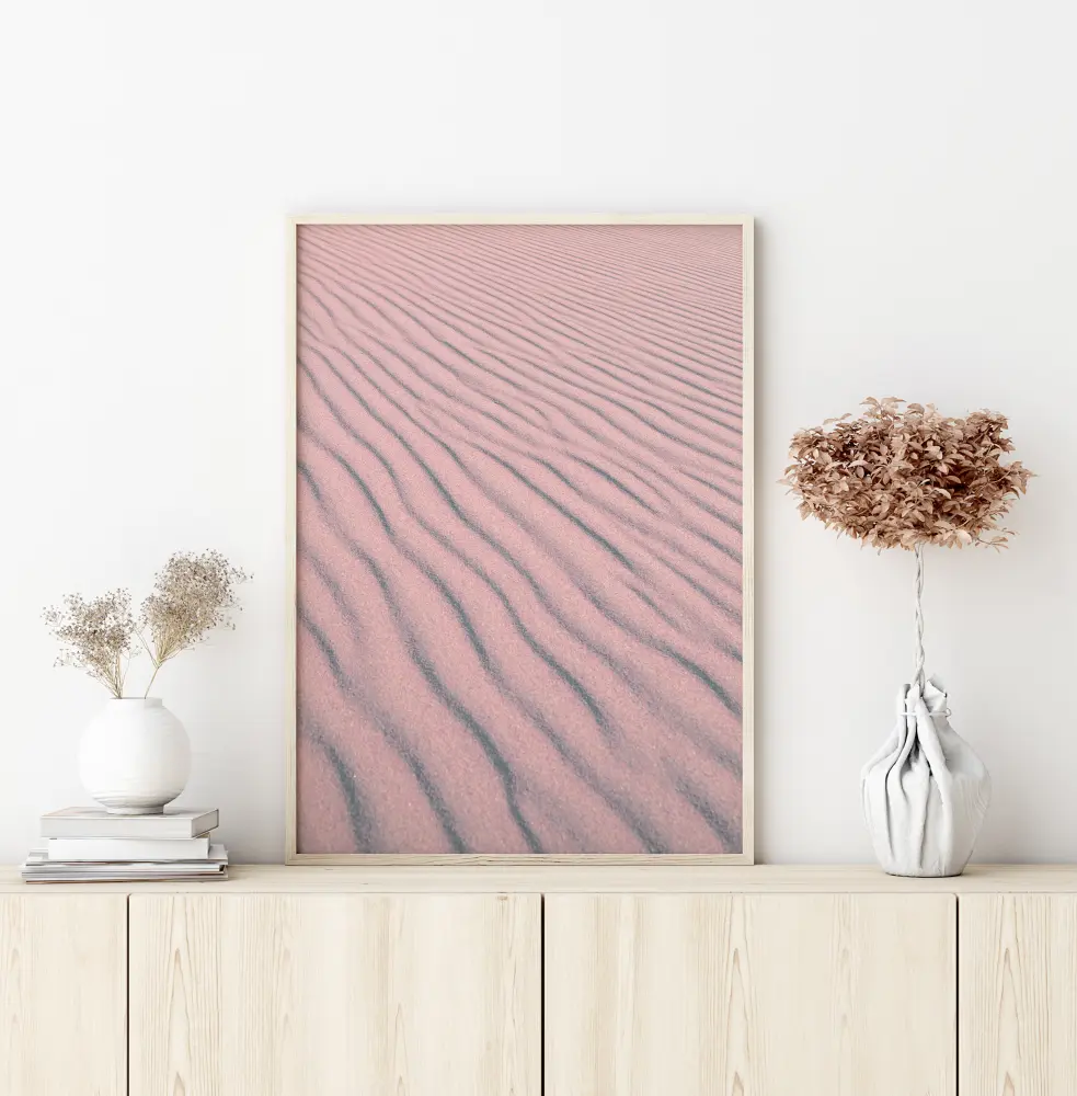 Pink Sandy Waves Juliste