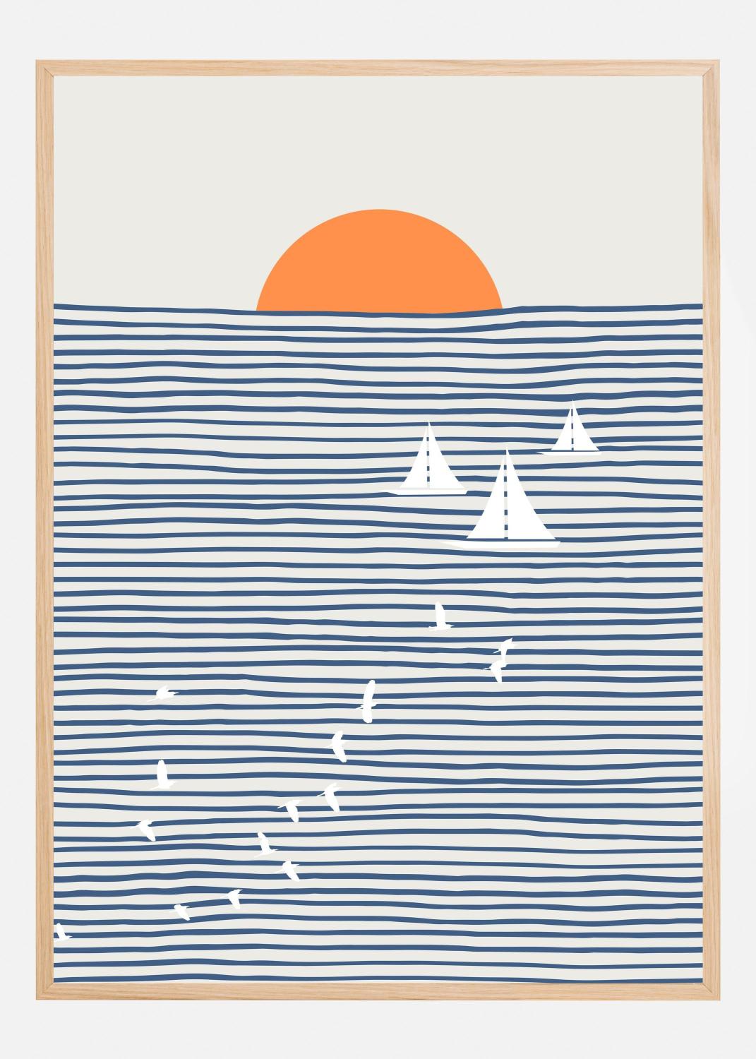 Product Image for Three White Sails Juliste (50x70 cm)