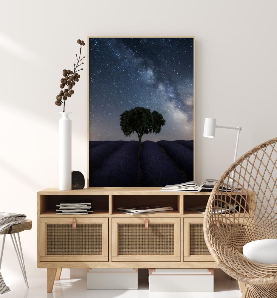 Tree And Milky Way Juliste