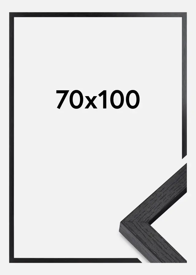 BGA Laatikkokehys Akryylilasi Musta 70x100 cm