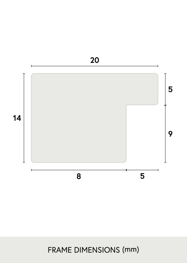 Kehys BGA Classic Akryylilasi Tammi 59,4x84 cm (A1)