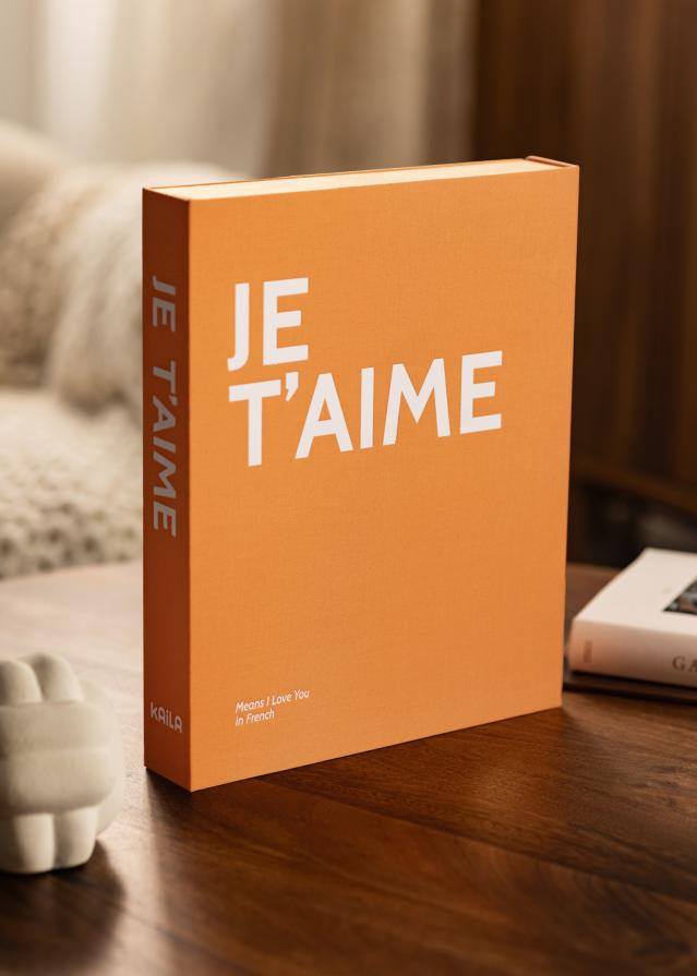 KAILA JE T'AIME - Coffee Table Photo Album (60 Mustaa sivua)