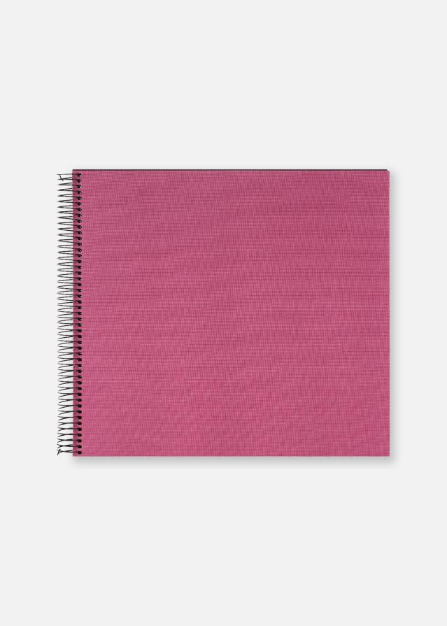 Bella Vista Kierrealbumi Fuchsia - 35x30 cm (40 Mustaa sivua / 20 lehteä)