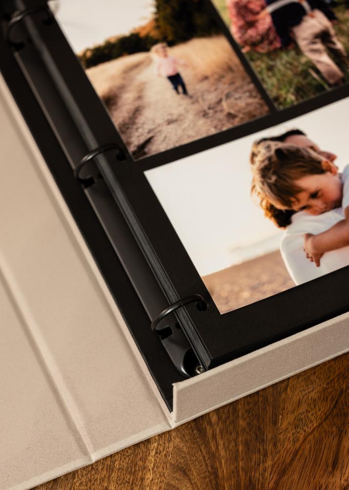 KAILA HI LITTLE ONE Grey - Coffee Table Photo Album (60 Mustaa sivua)