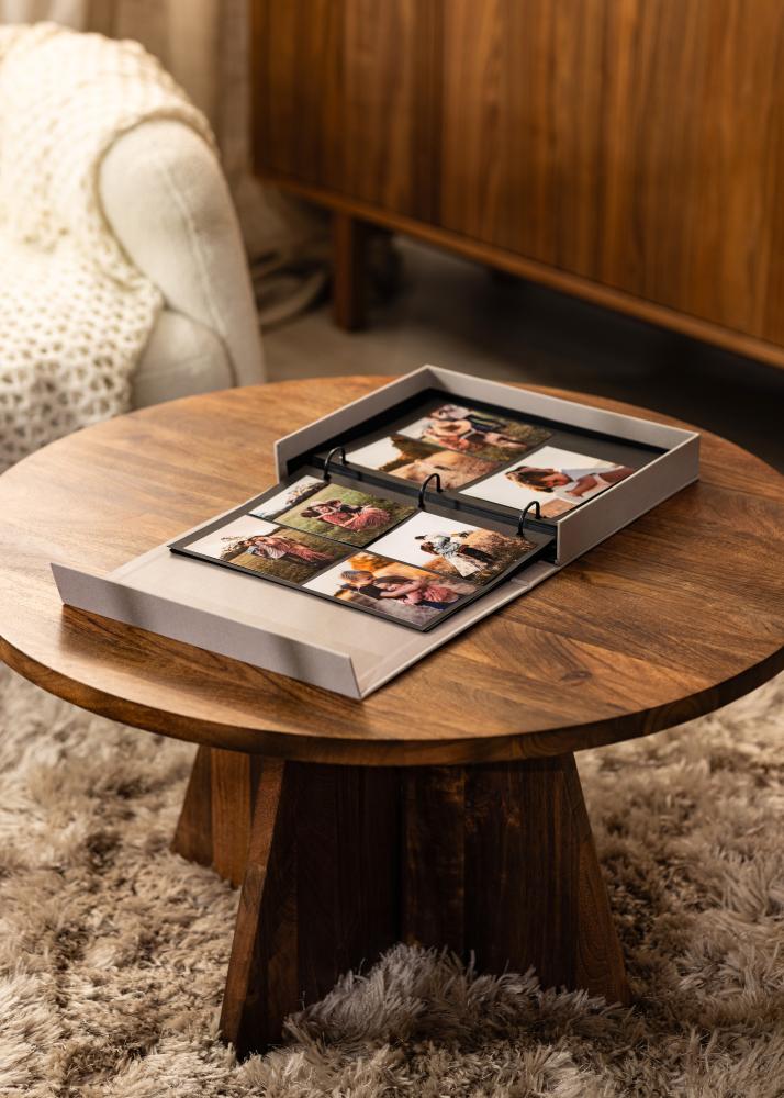 KAILA HI LITTLE ONE Grey - Coffee Table Photo Album (60 Mustaa sivua)