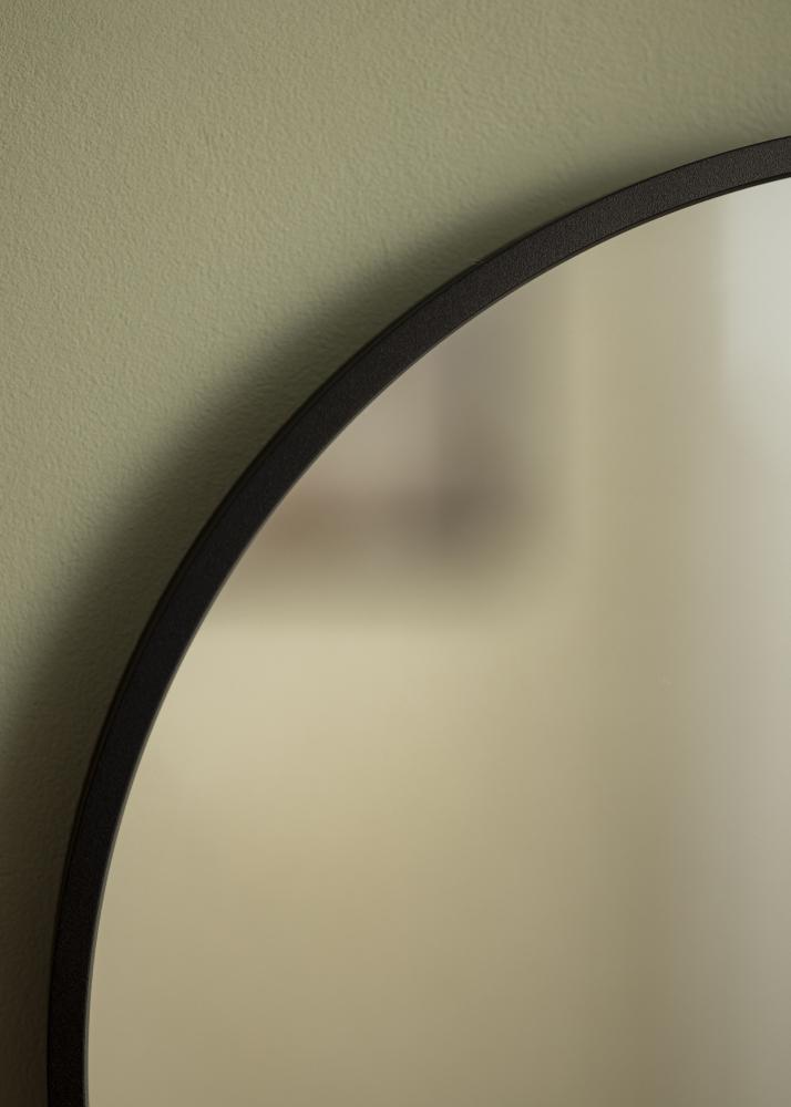 KAILA Round Mirror - Edge Black 40 cm Ø