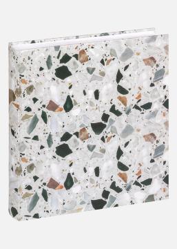 Terrazzo stone Albumi Musta - 28x29 cm (60 Valkoista sivua / 30 lehteä)