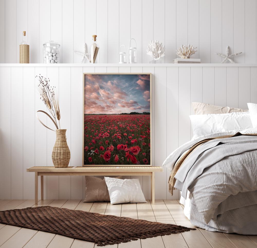 Poppy Field In Sweden Juliste