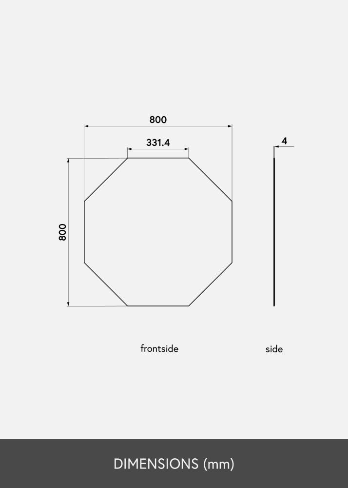 KAILA Peili Octagon 80x80 cm