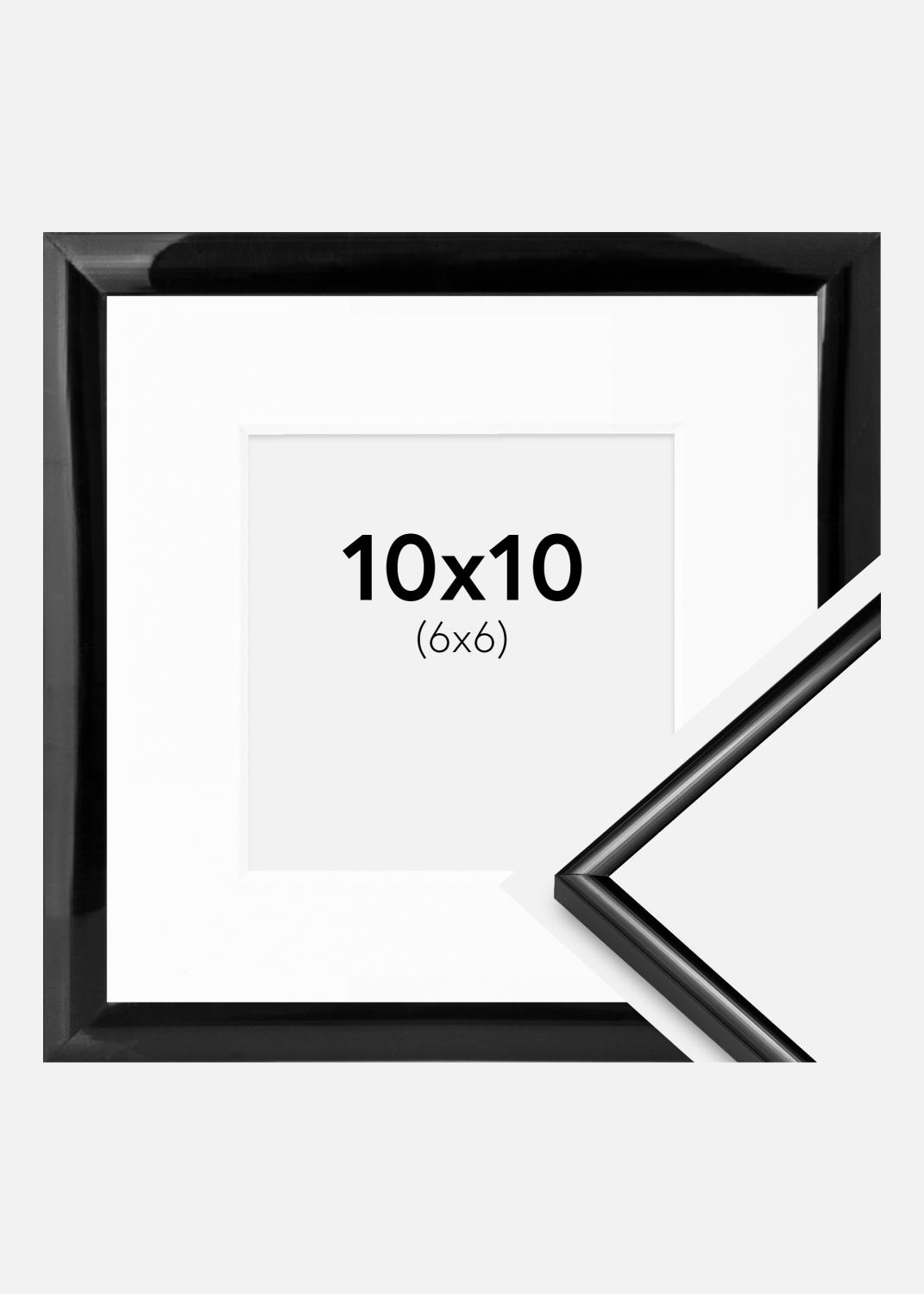 Product Image for Kehys Scandi Musta 10x10 cm - Passepartout Valkoinen 7x7 cm