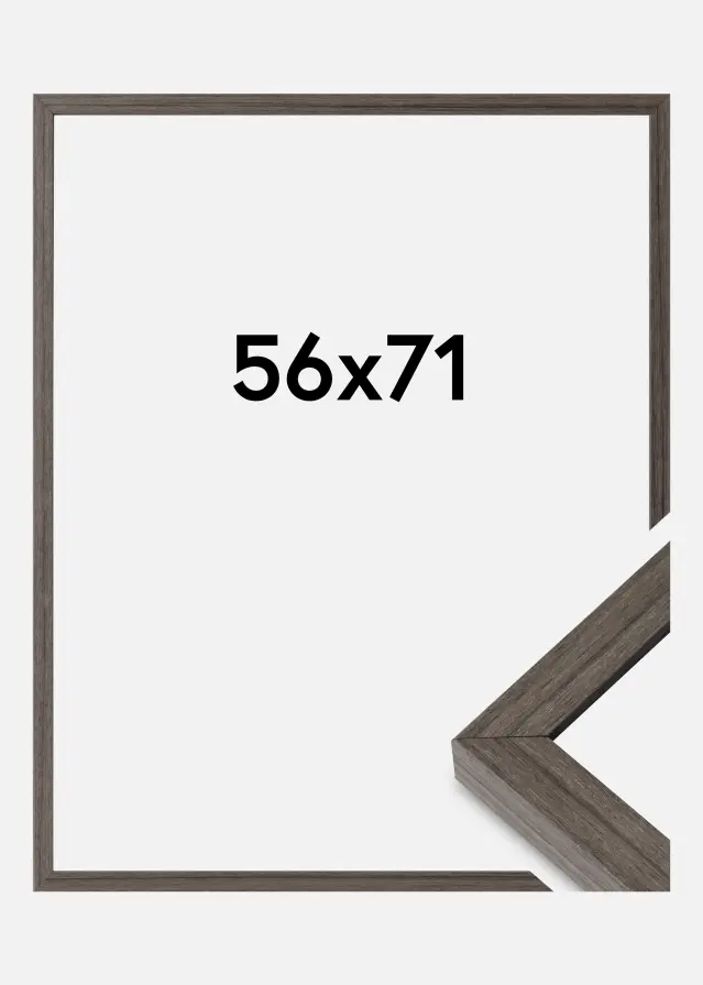 Kehys Hermes Akryylilasi Grey Oak 56x71 cm
