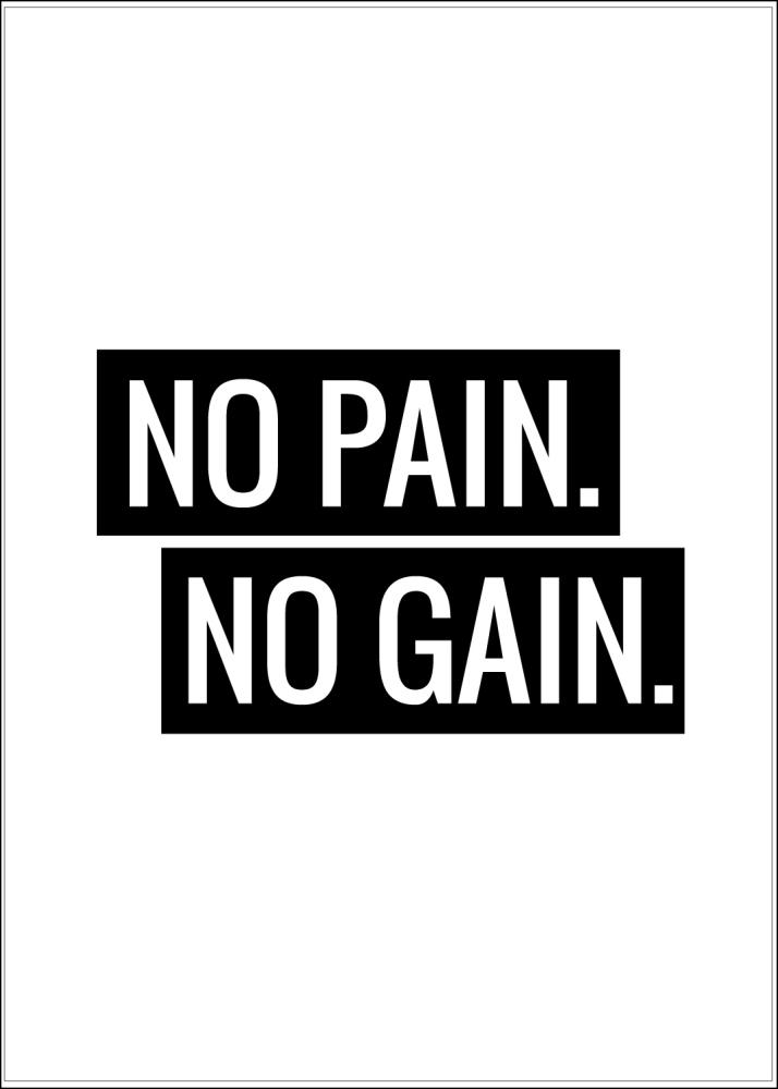 No Pain No Gain Juliste