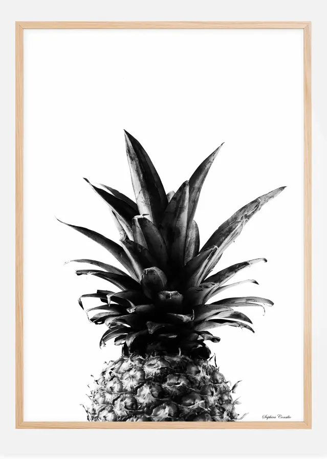 Pineapple B&W Juliste