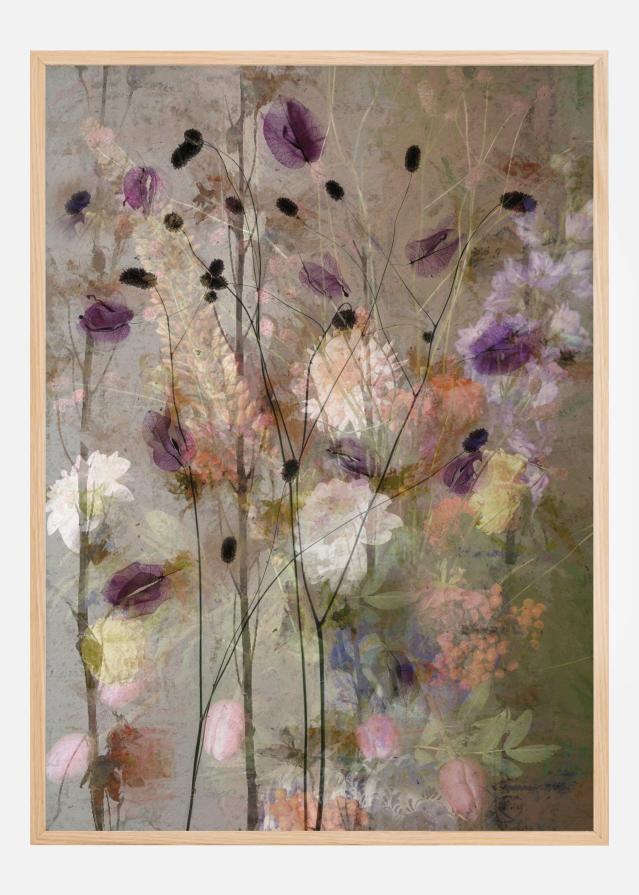 Painterly Flowers Juliste