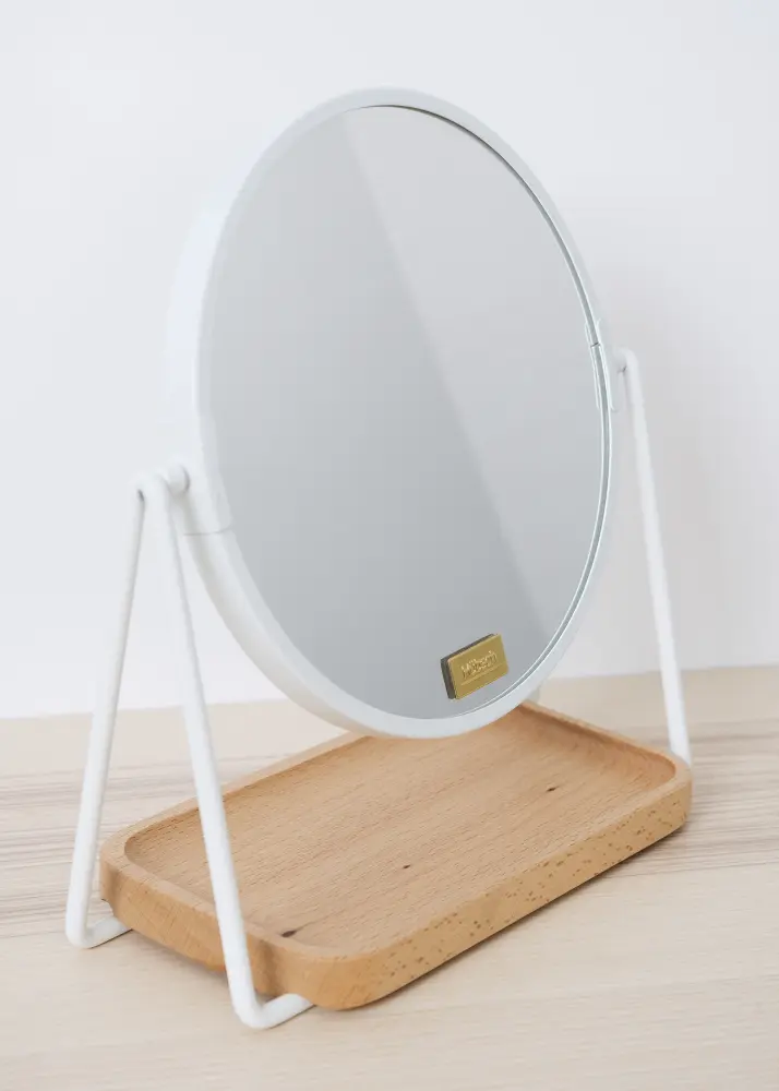 Pöytäpeili Tray Valkoinen 17 cm Ø